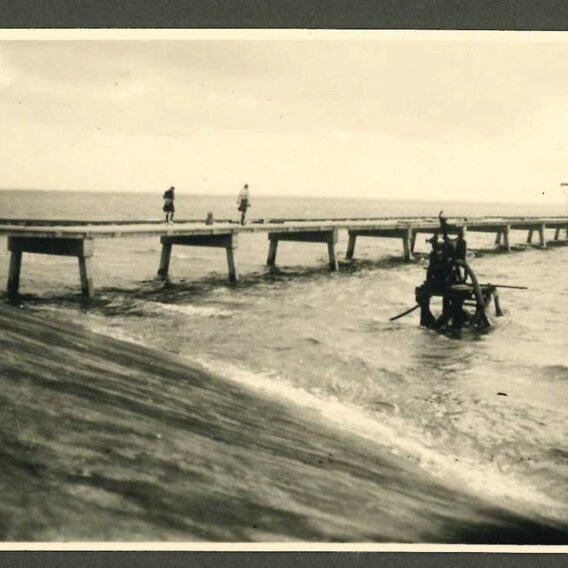 Bauphase der Seebrücke 