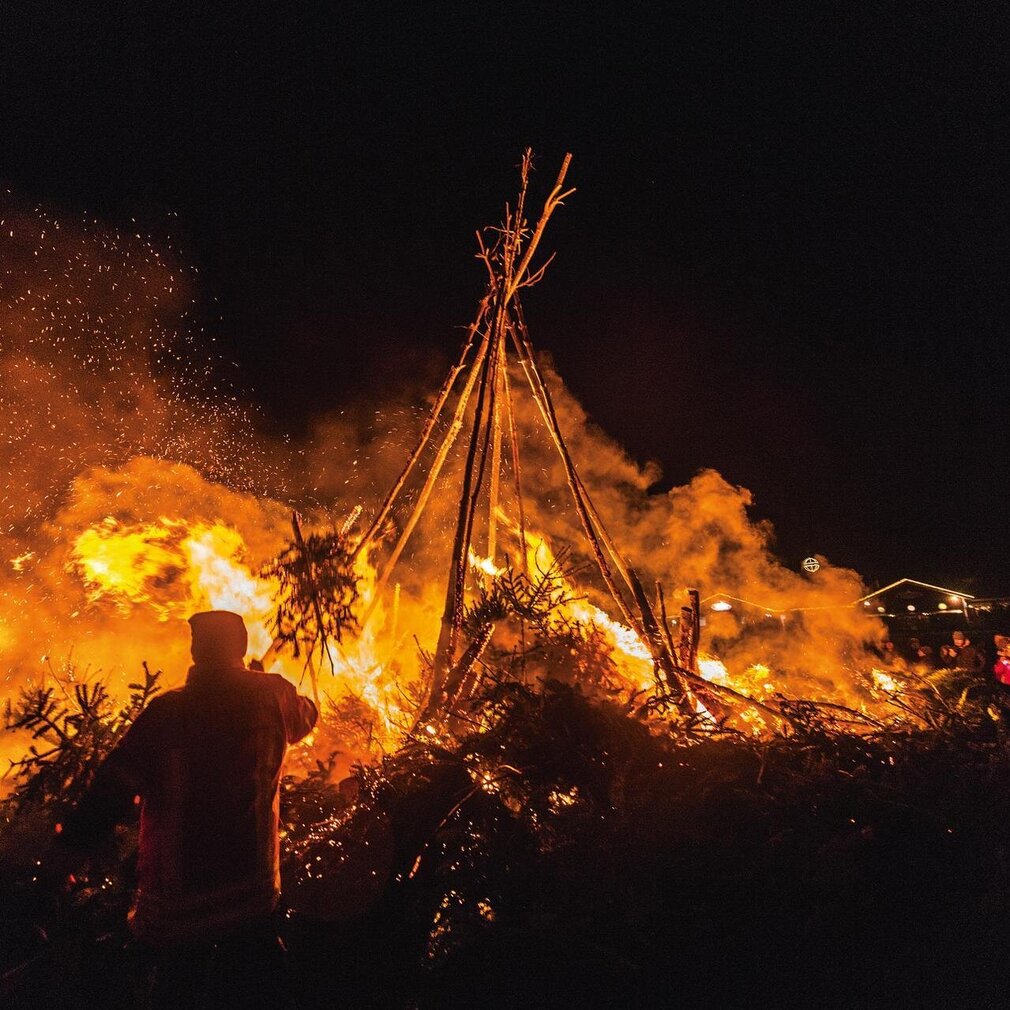 großes Biikefeuer