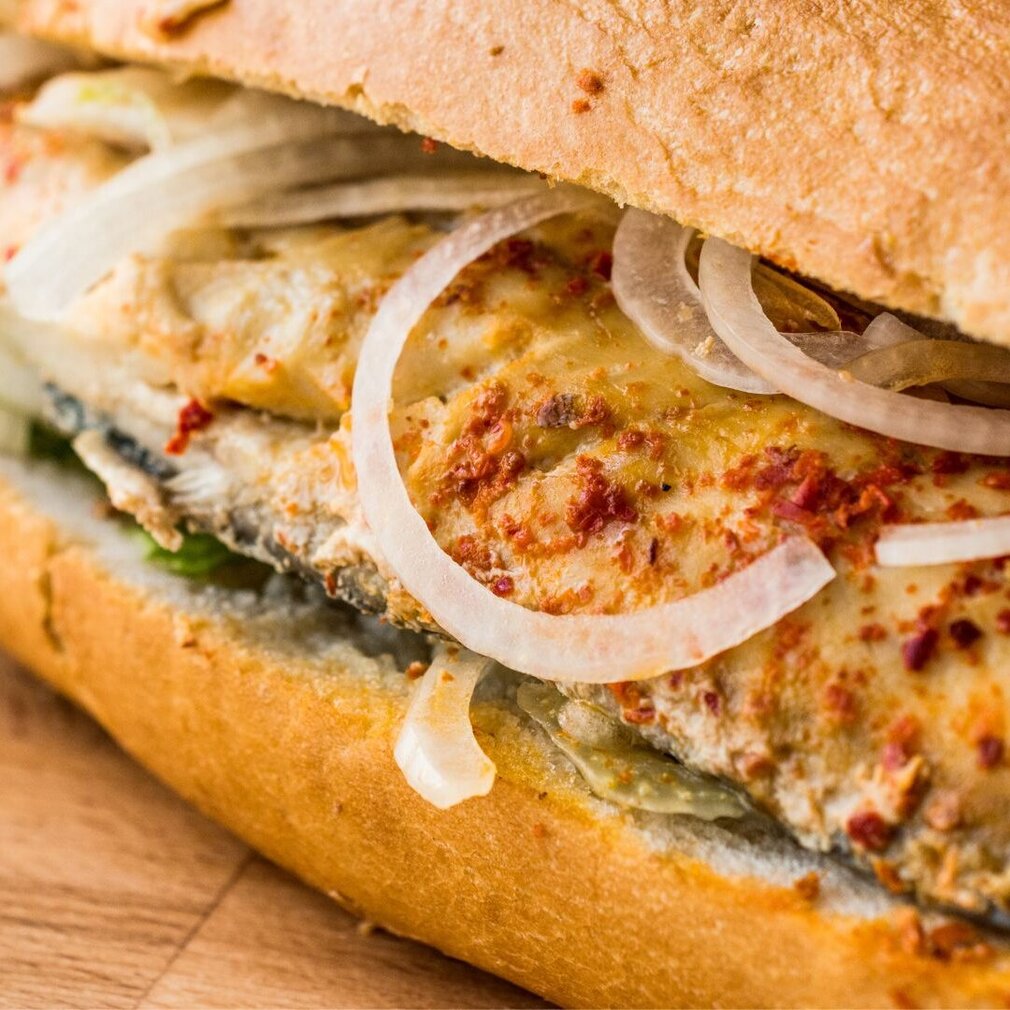 Fischbrötchen mit Makrele