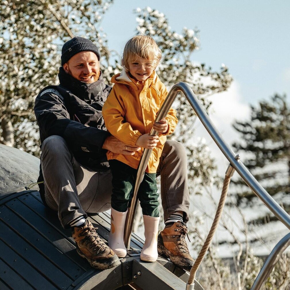 Vater und Tochter auf Abenteuern