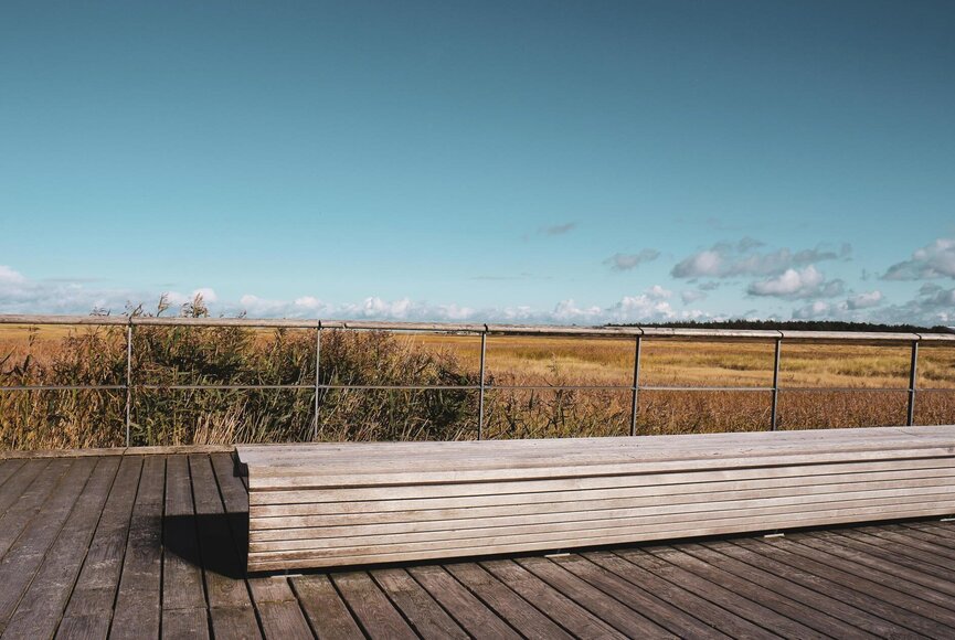 Bank auf der Seebrücke