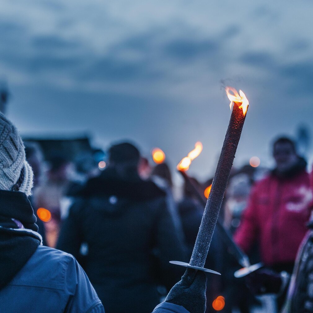 nahe Ansicht einer Fackel