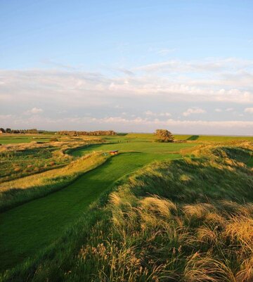 Golfplatz aus der Vogelperspektive