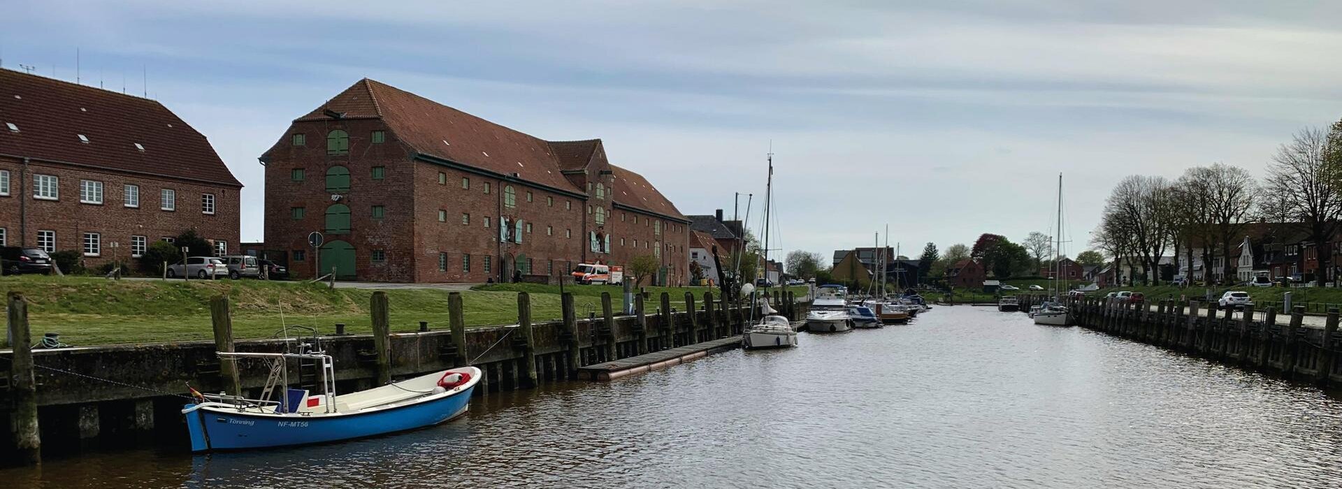 Blick auf den alten Tönninger Hafen