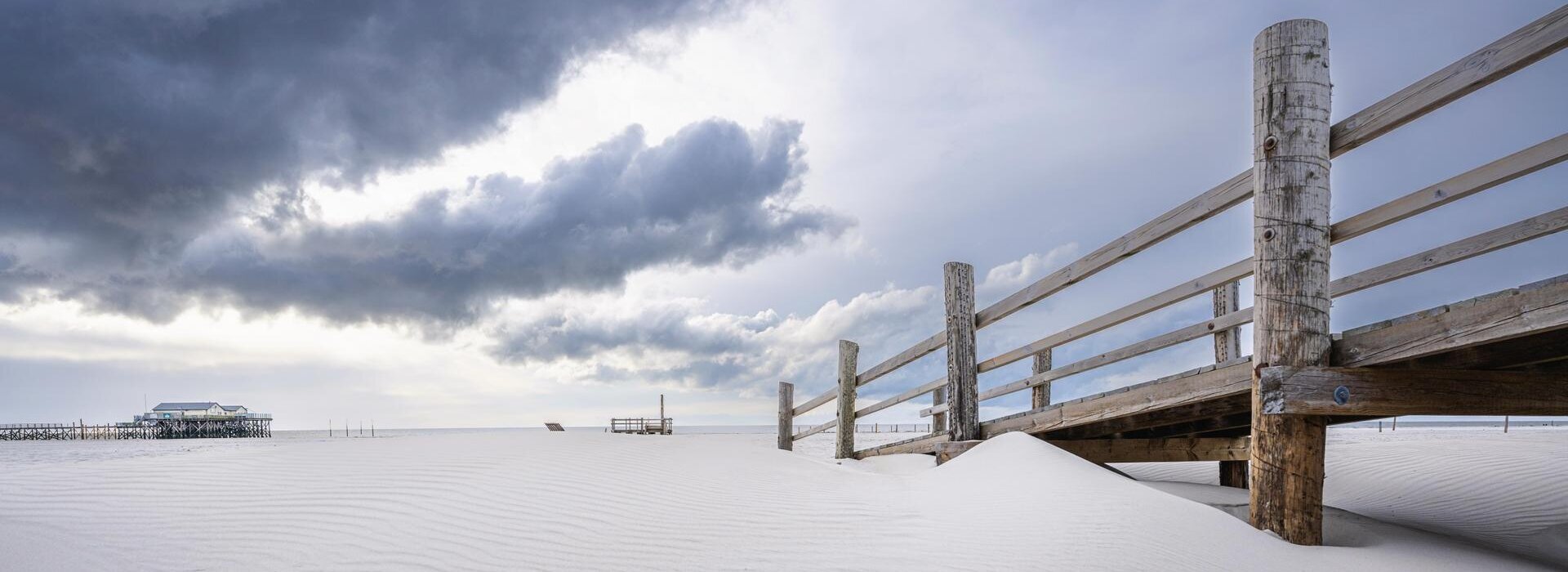 Regenwolken über dem Ordinger Strand