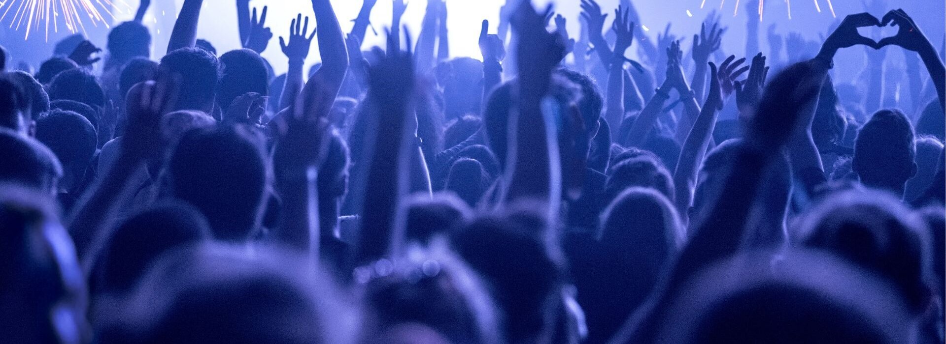 Feiernde Menschenmenge