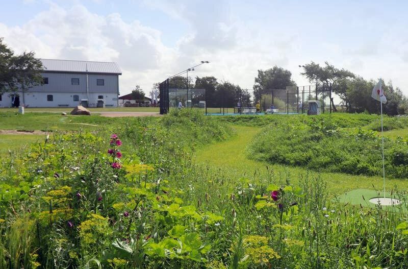 Die Anlage des Sportparks Tating