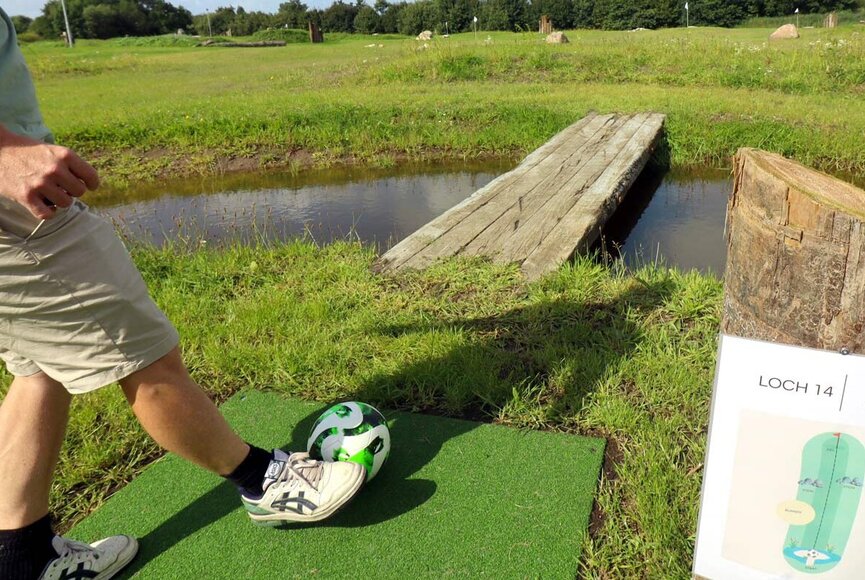 Fußballgolf im Sportpark Tating