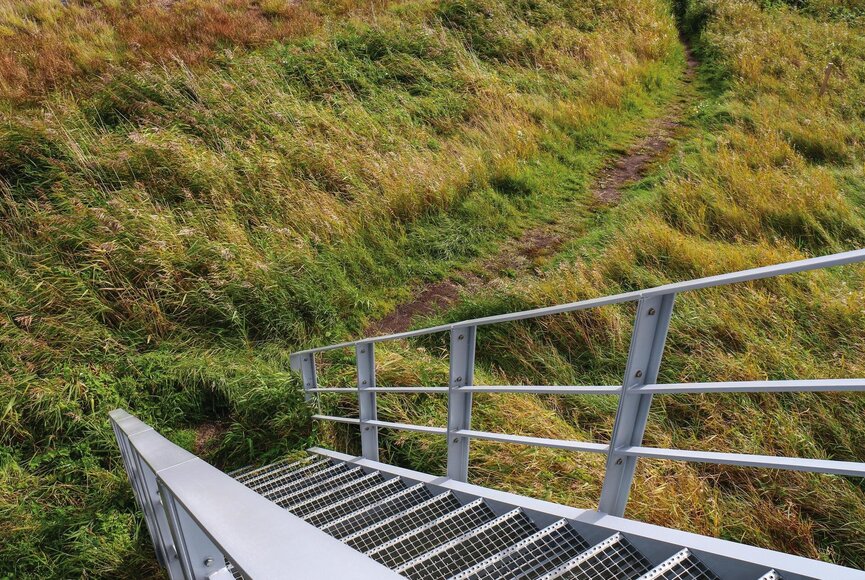 Treppe zur Aussichtsplattform