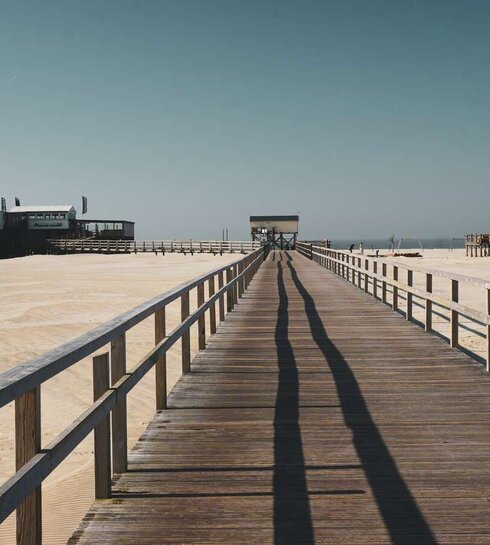 Seebrücke im Sommer 
