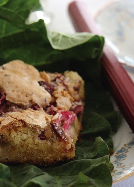 Rhabarberkuchen im Café Theatrium