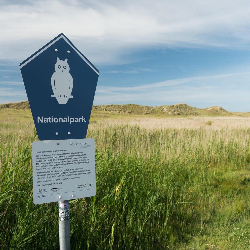 Schild vom Nationalpark