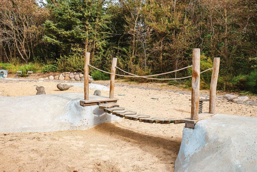 Hängebrücke des Seehund-Spielplatzes