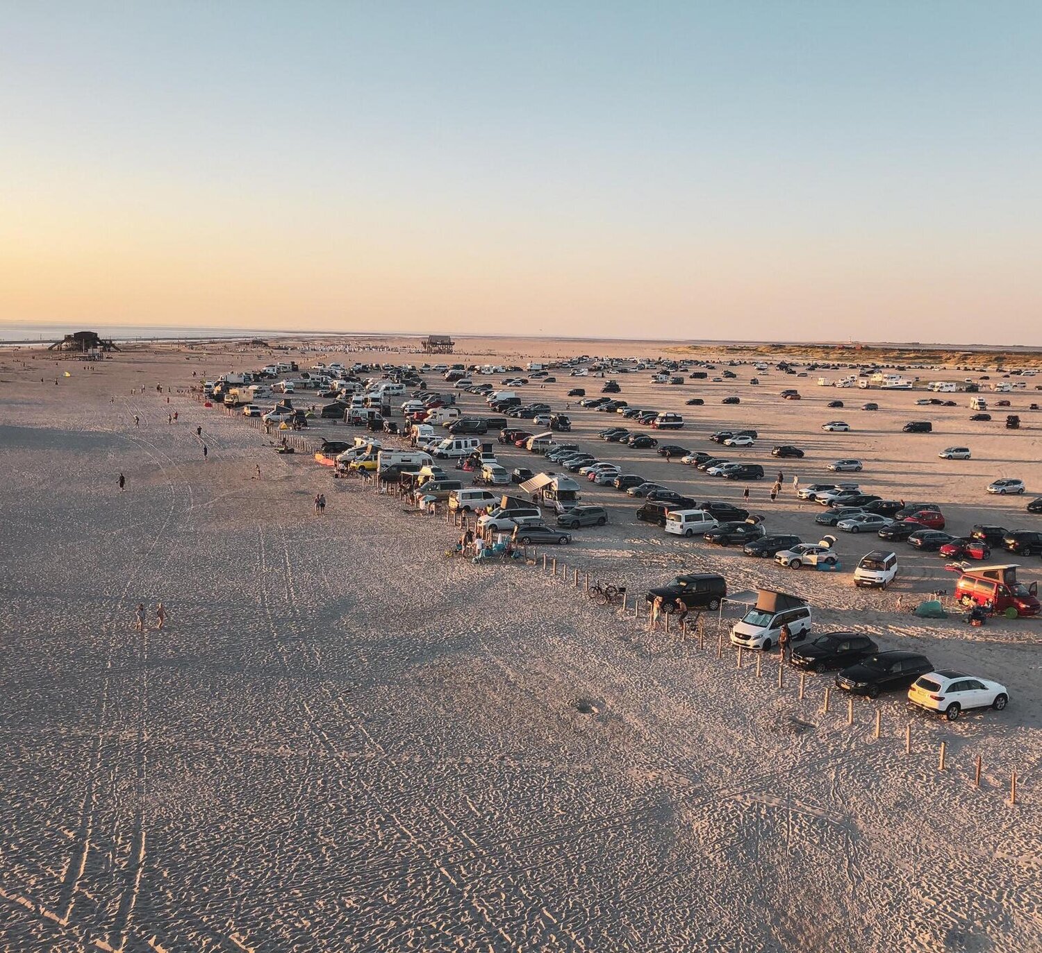 Strandparkplatz in Ording