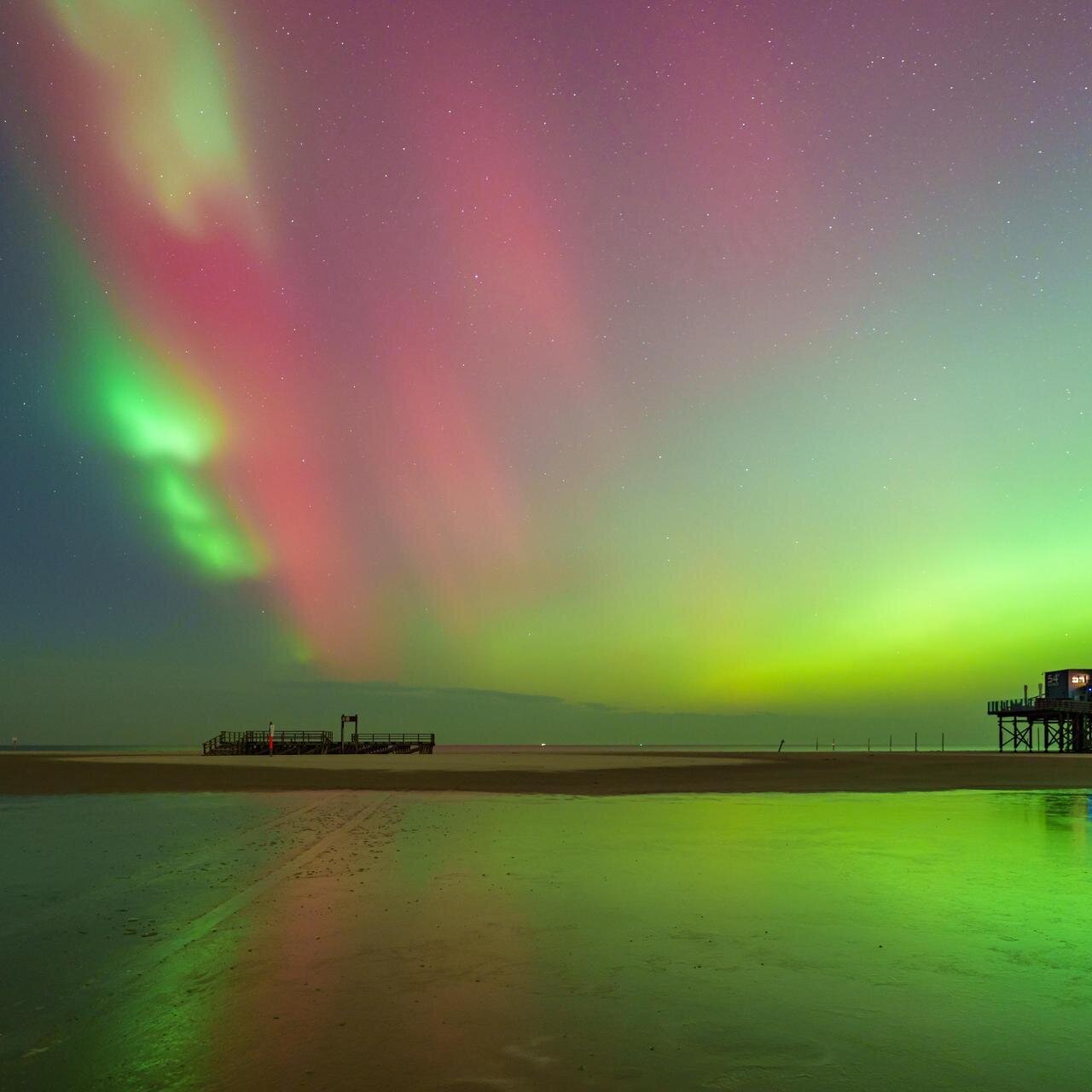 Nordlichter am Nordseestrand