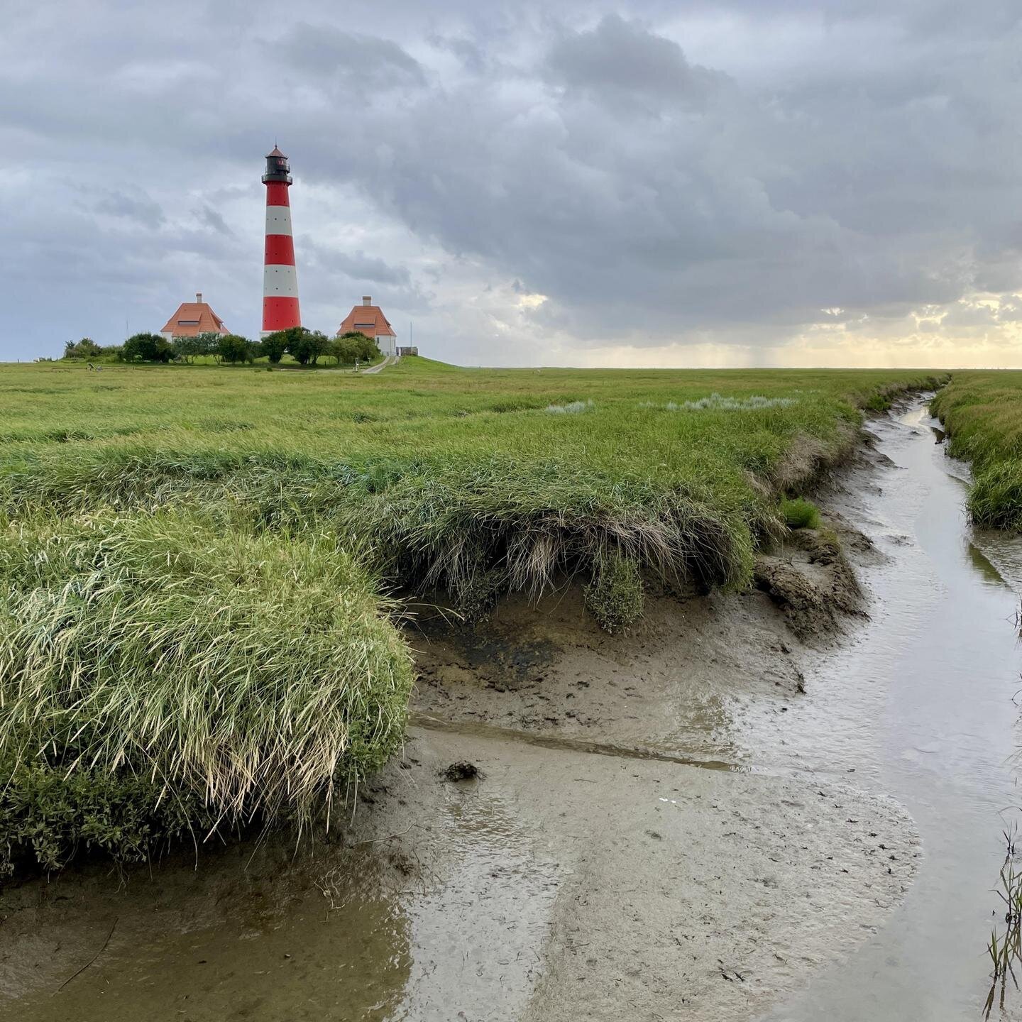 Westerhever Leuchtturm in der Weite