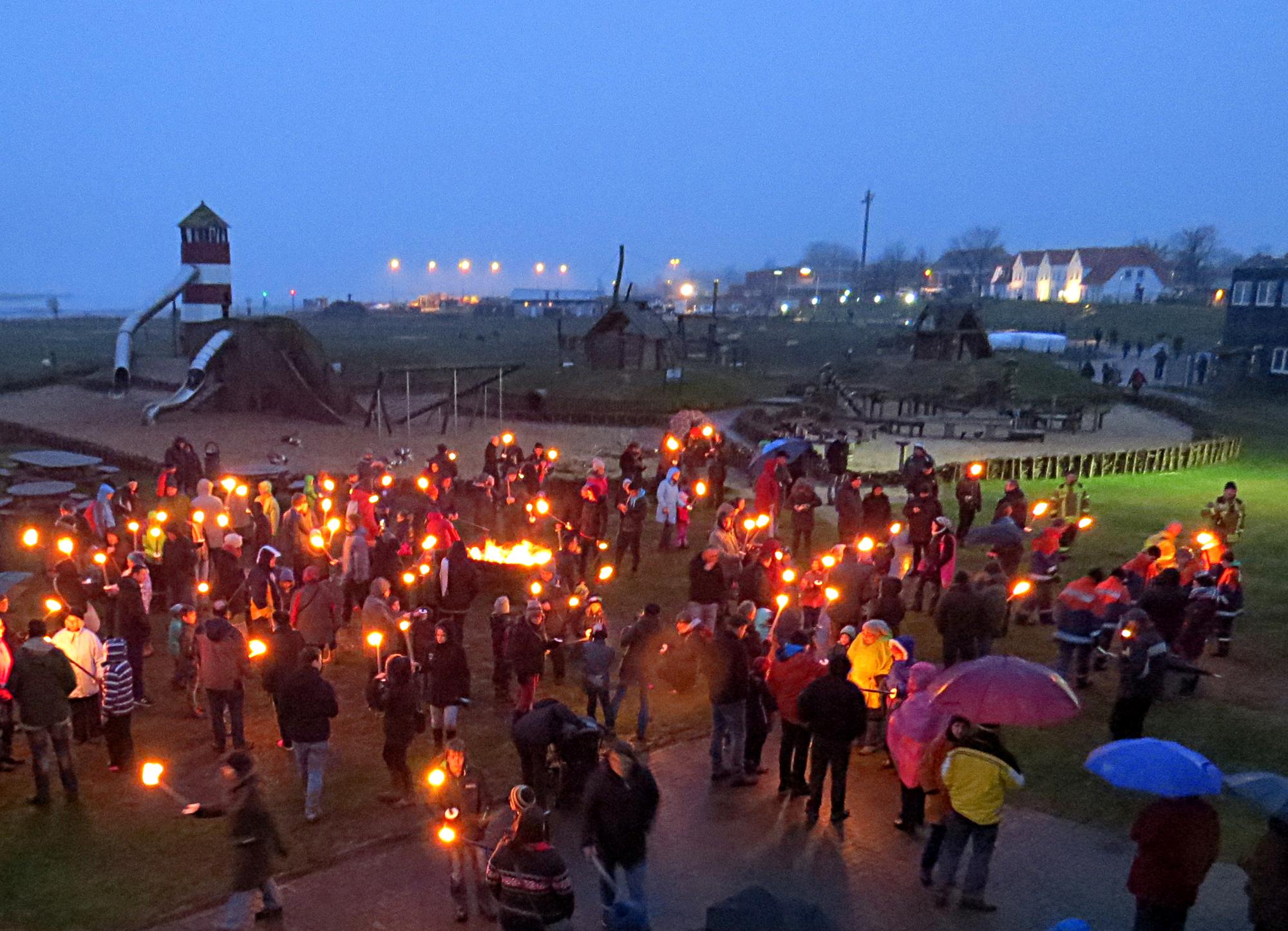 Biikebrennen Multimar Wattforum  in Tönning