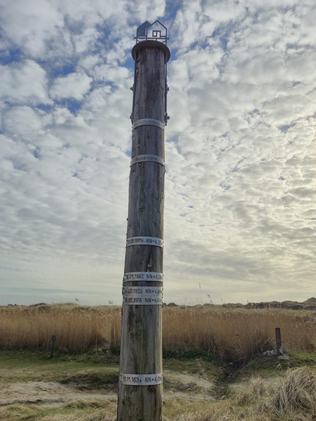 Ordinger Sturmflut-Pfahl
